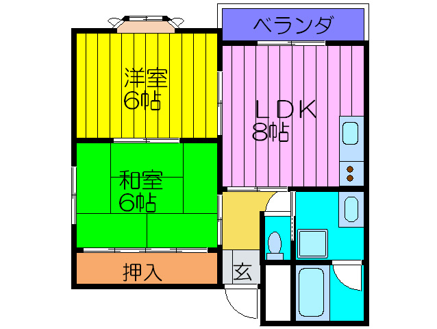 シェルマンド薩摩の間取り写真