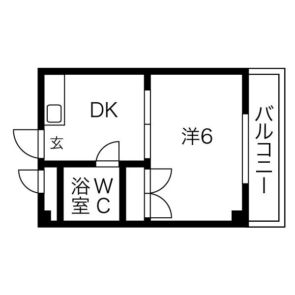 城北・船江マンションの間取り写真