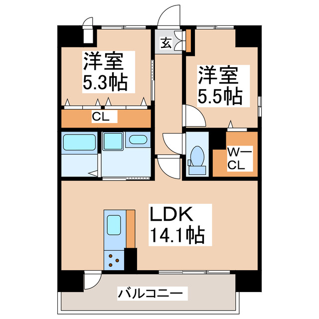 エレイネ菊陽の間取り写真