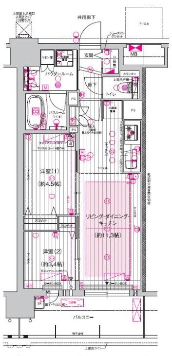 プレサンス ロジェ 金山駅前の間取り写真