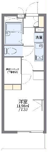 レオパレスレインボーの間取り写真