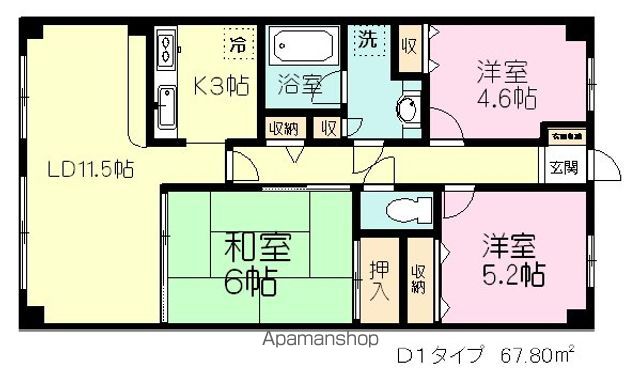 北習志野セントラルガーデンの間取り写真
