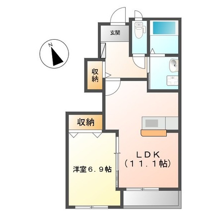 ＪＲ常磐線 水戸駅 徒歩46分 2階建 築10年の間取り写真