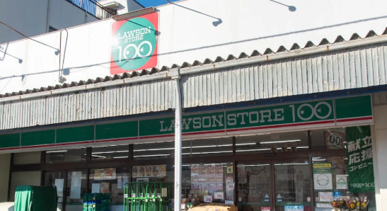 コンビニ　ローソンストア100 LS江東白河二丁目店（コンビニ）まで670m