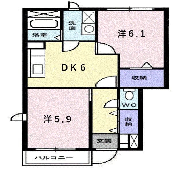 さくらハイムの間取り写真