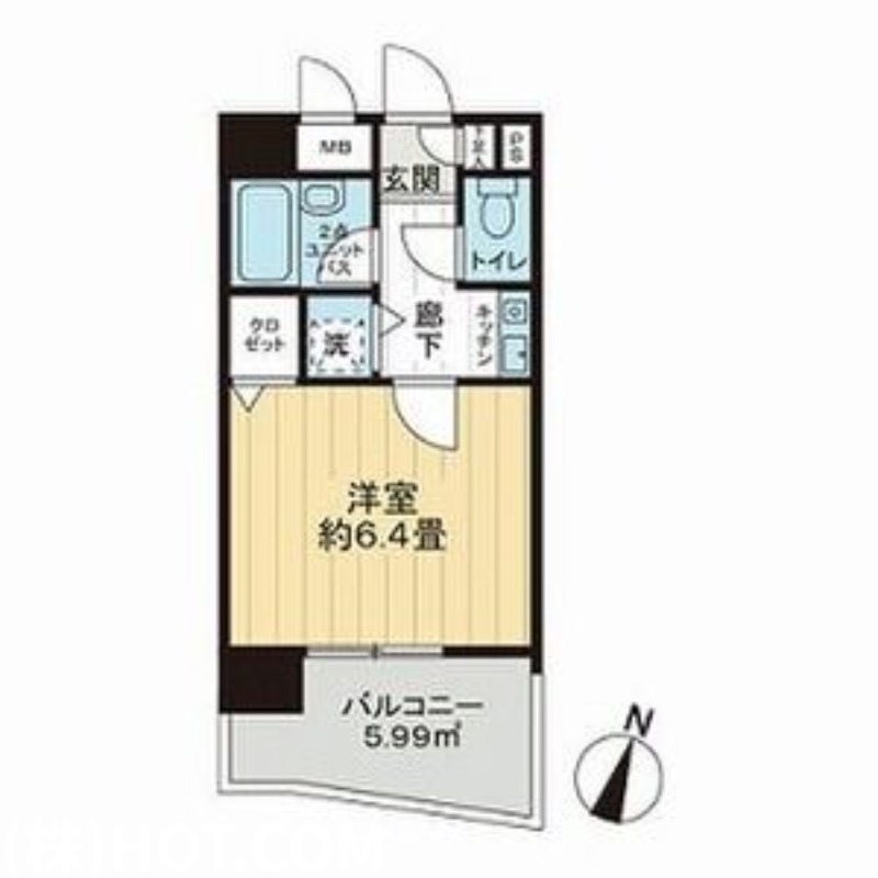 地下鉄七隈線 薬院大通駅 徒歩7分 14階建 築35年の間取り写真