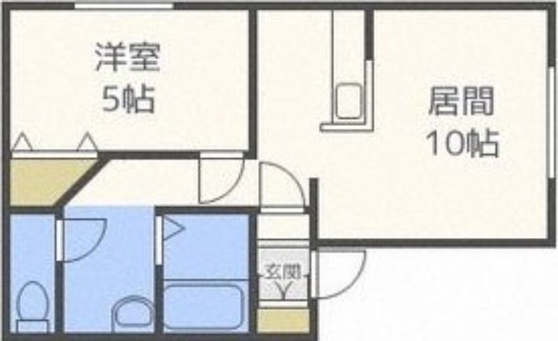 ＪＲ函館本線 稲積公園駅 徒歩14分 2階建 築28年の間取り写真