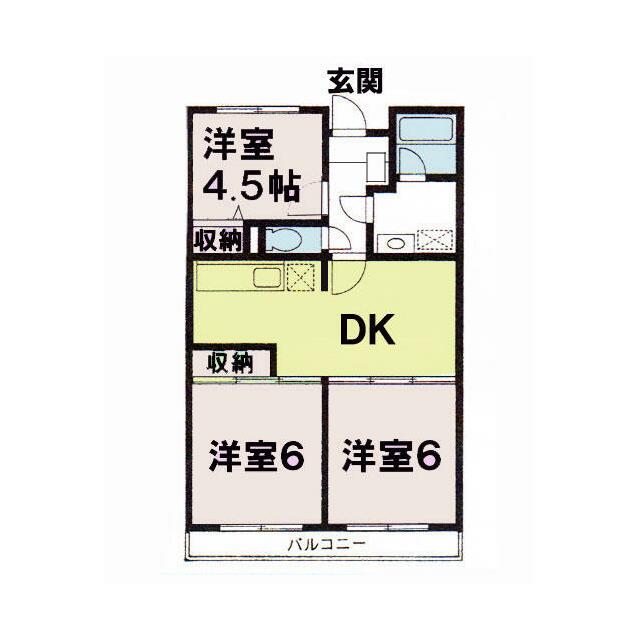 くりぃむマンションの間取り写真