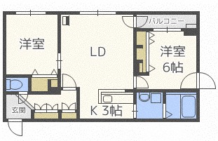 ソレイユ山鼻の間取り写真