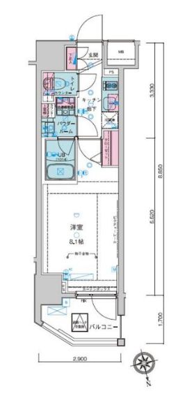 GENOVIA新宿御苑green veilの間取り写真
