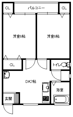 フラワーアレー瀬川の間取り