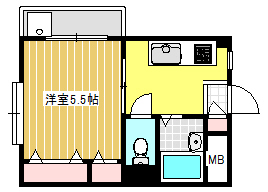 世田谷区世田谷のマンションの間取り