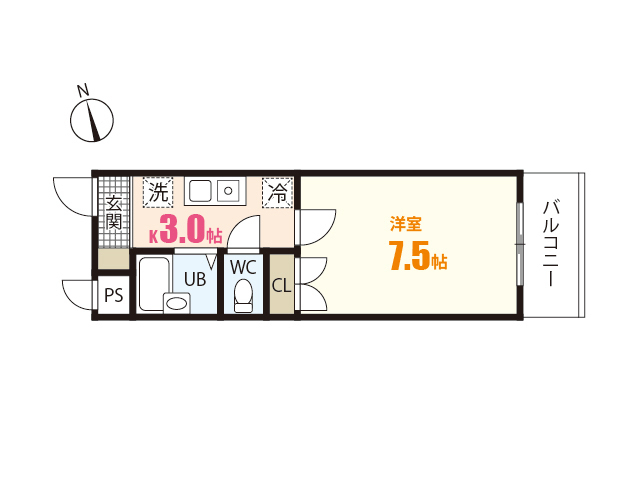 【メゾンミカドの間取り】