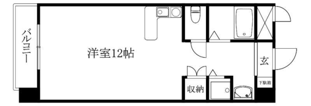 コスモスハイツ道後の間取り