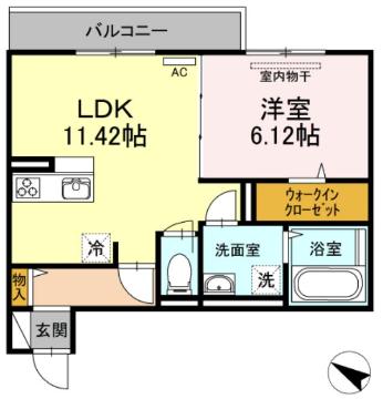 セジュール長江の間取り