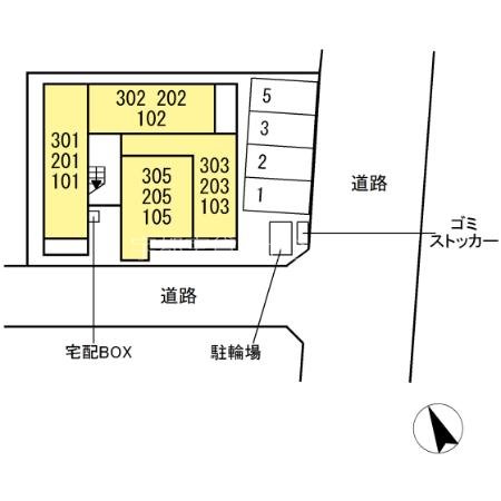 【D-gempy今泉２丁目の駐車場】