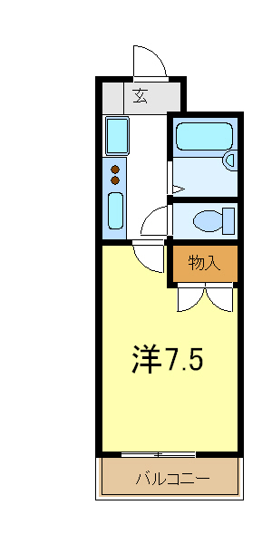 加古川市平岡町新在家のマンションの間取り