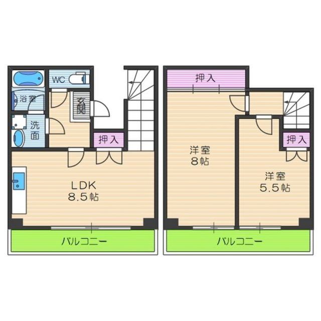 ドーリア花園の間取り