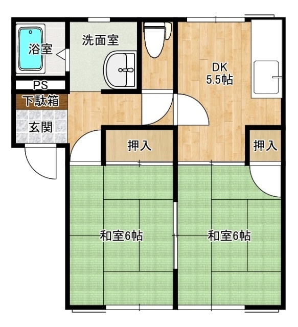 ハイツ住吉７の間取り