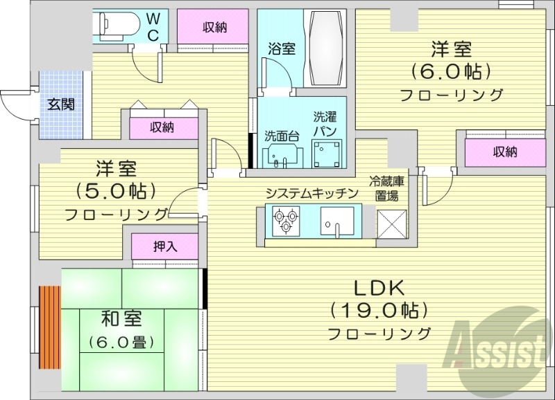 サンシティ札幌の間取り