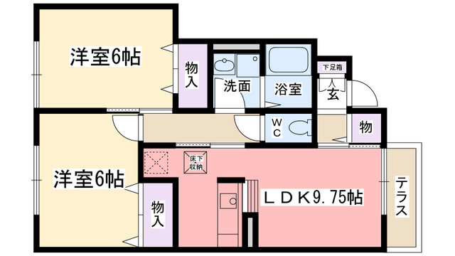 【ル　ヴェールの間取り】