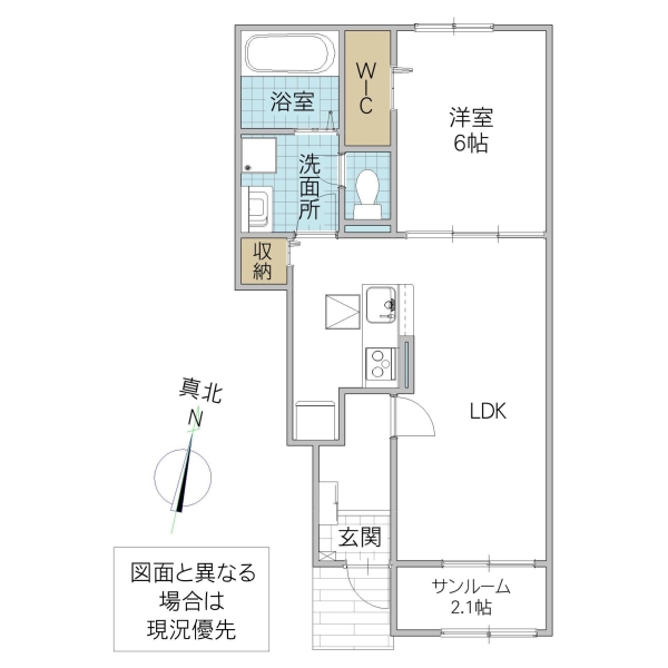 ルシエル Iの間取り