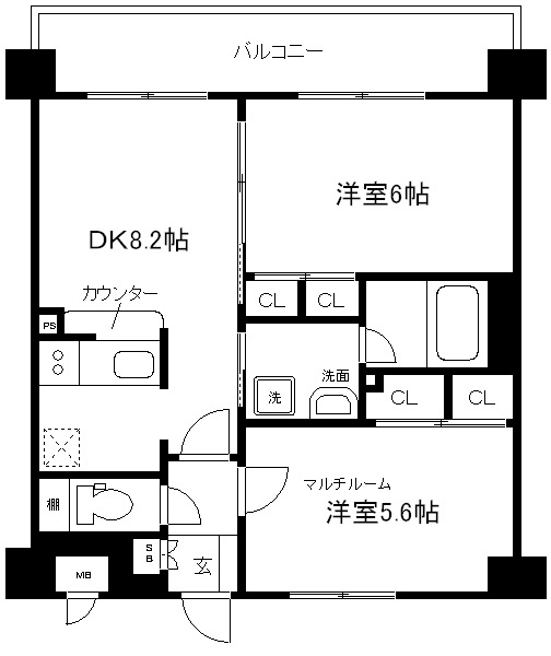 エステムプラザ京都河原町通の間取り