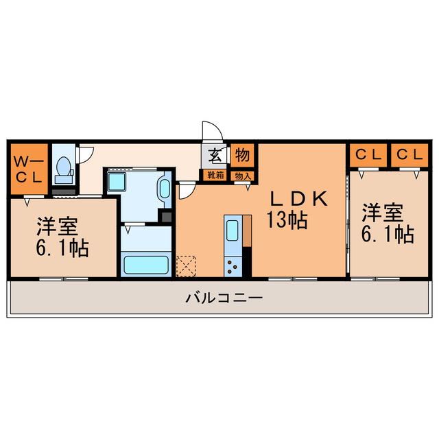 仮）D-ROOM松河戸町の間取り