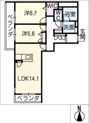 リオリエント長良東の間取り