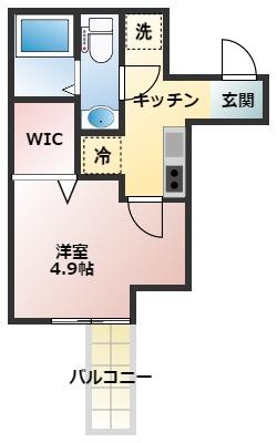 松戸市稔台のアパートの間取り