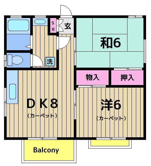 塩島ハイツの間取り