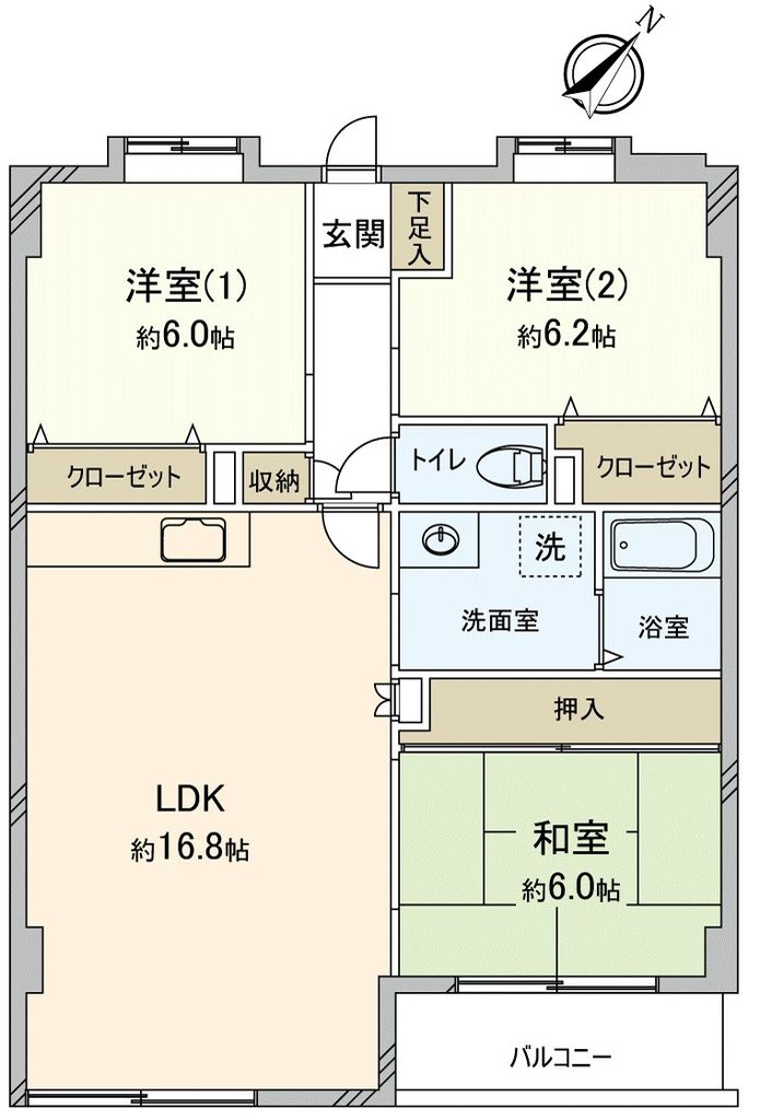 アヴェニュー港南台の間取り