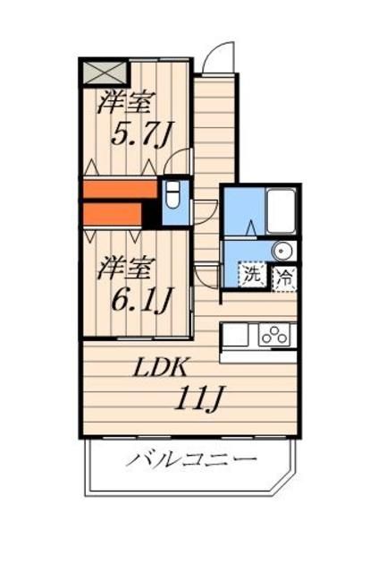 【エスペランサ　２の間取り】