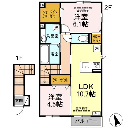 ハイムＫ　A棟の間取り