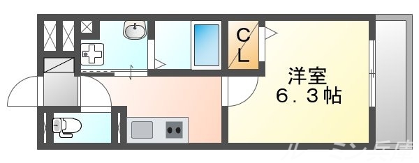 セジュール大村の間取り