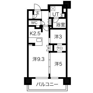 【ローレルアイ名駅東の間取り】