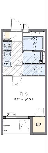 【ミランダオカムラハイツ４の間取り】