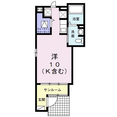 四日市市茂福町のアパートの間取り