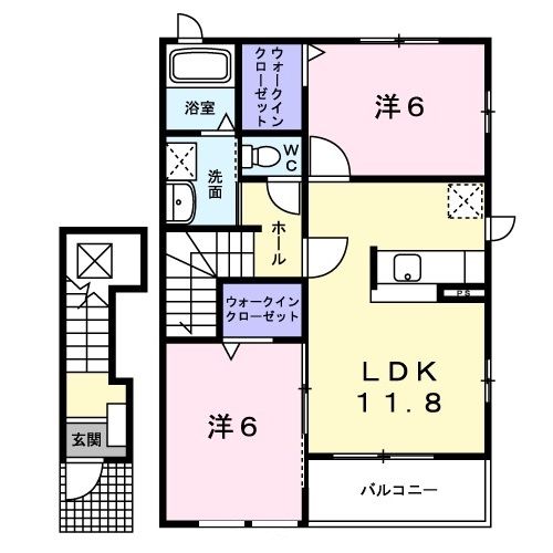 メルシープラザIIの間取り