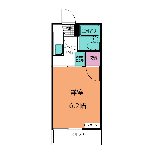 タウニー板倉　Ａの間取り