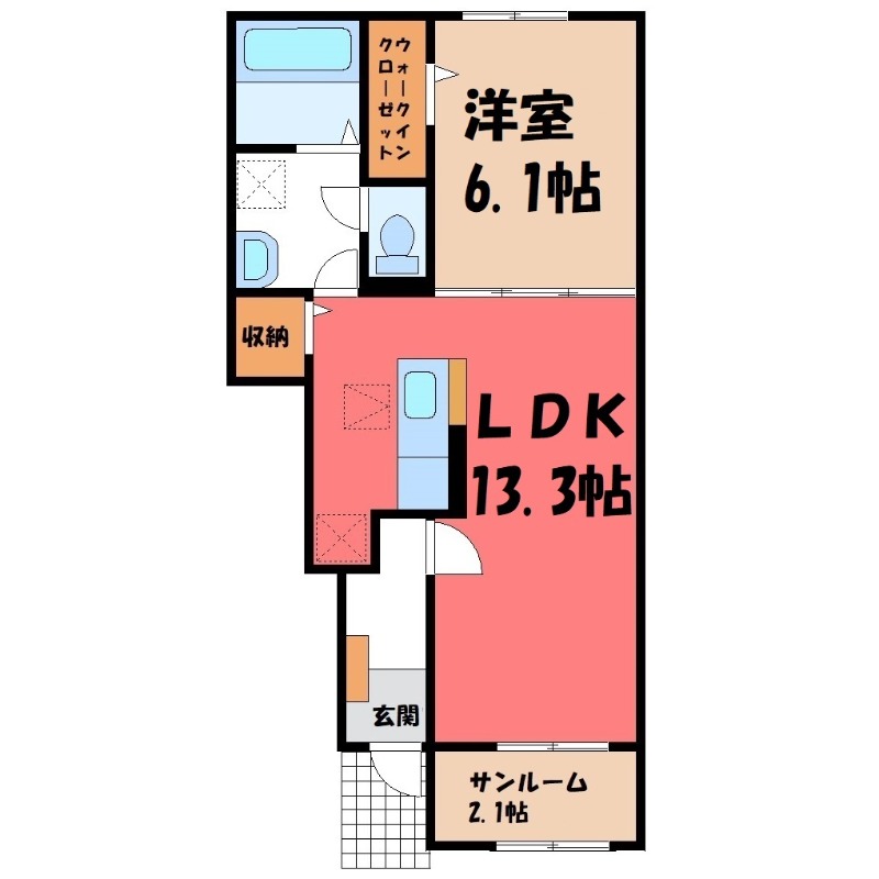 ブリス石原 1の間取り