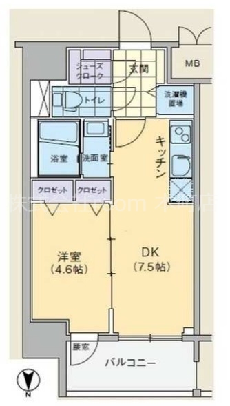 BPRレジデンス本町東の間取り