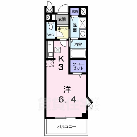 枚方市藤阪東町のアパートの間取り