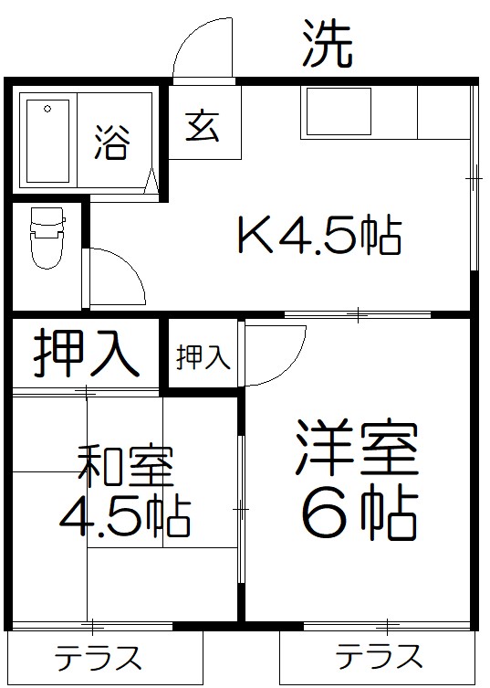 サニーコーポまさもとIの間取り