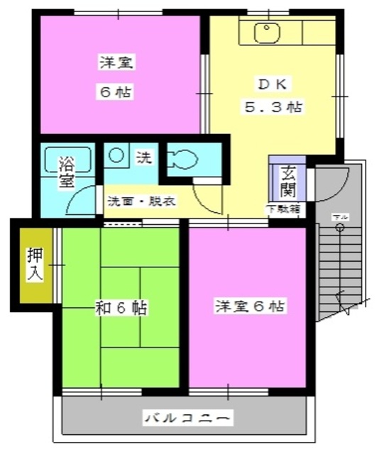 コーポ・アールグレイの間取り