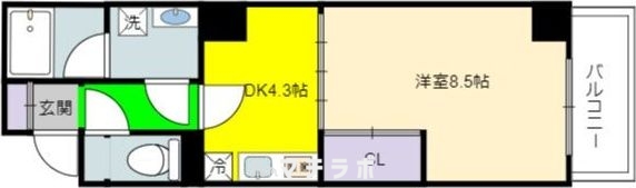 名古屋市昭和区安田通のマンションの間取り