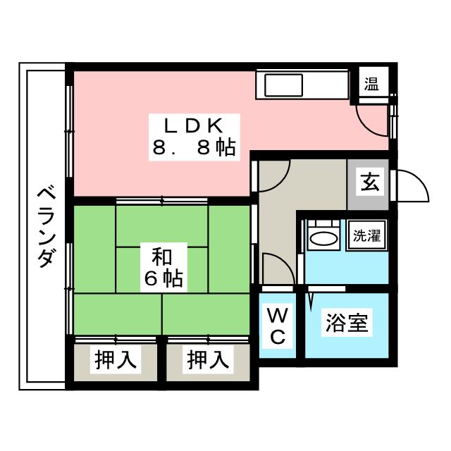 コーポ匠　Ａ棟の間取り