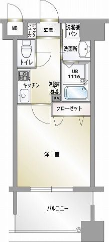 エンクレスト薬院IIIの間取り