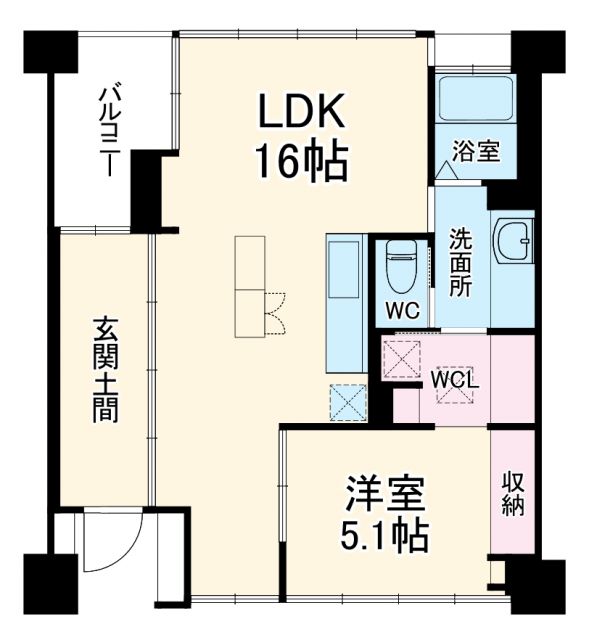 シャリマー西大路の間取り