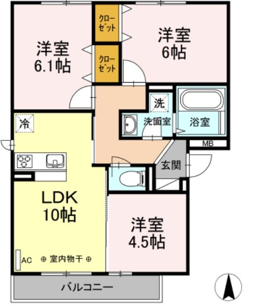 ファミールの間取り